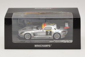 Mercedes SLS AMG GT3 #7 Black Falcon Jager / Seyffarth 24 Hours of Dubai 2011 Minichamps 1:43 437110307 Metal — zdjęcie 5 z 5