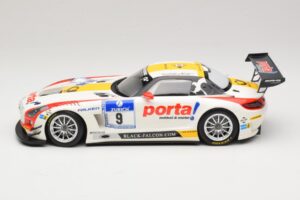 Mercedes SLS AMG GT3 #9 B. Schneider / J. Bleekemolen Black Falcon 24 Hours of Nurburgring Winner 2013 Minichamps 1:18 151133 — zdjęcie 3 z 6