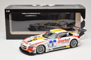 Mercedes SLS AMG GT3 #9 B. Schneider / J. Bleekemolen Black Falcon 24 Hours of Nurburgring Winner 2013 Minichamps 1:18 151133 — zdjęcie 6 z 6