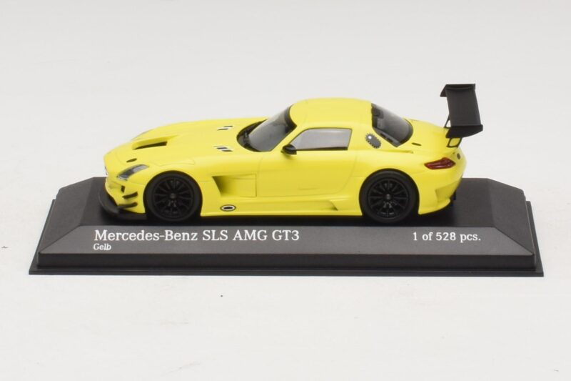 Mercedes SLS AMG GT3 Żółty Minichamps 1:43 Mercedes SLS AMG GT3 Żółty Minichamps 1:43 410113201 Metal