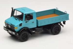 Mercedes Unimog 1300 L Samochód Skrzyniowy Niebieski Minichamps 1:43 439033020 Metal