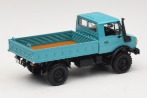 Mercedes Unimog 1300 L Samochód Skrzyniowy Niebieski Minichamps 1:43 439033020 Metal — zdjęcie 2 z 6