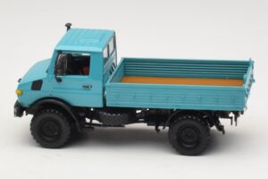 Mercedes Unimog 1300 L Samochód Skrzyniowy Niebieski Minichamps 1:43 439033020 Metal — zdjęcie 3 z 6
