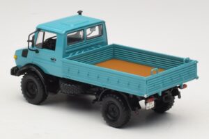 Mercedes Unimog 1300 L Samochód Skrzyniowy Niebieski Minichamps 1:43 439033020 Metal — zdjęcie 5 z 6