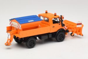Mercedes Unimog 1300 L Pług Śnieżny Pomarańczowy Minichamps 1:43 439033060 Metal — zdjęcie 2 z 6