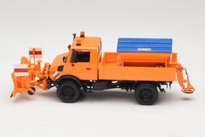 Mercedes Unimog 1300 L Pług Śnieżny Pomarańczowy Minichamps 1:43 439033060 Metal — zdjęcie 3 z 6