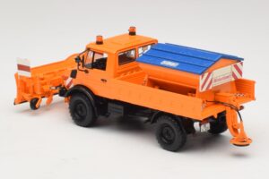Mercedes Unimog 1300 L Pług Śnieżny Pomarańczowy Minichamps 1:43 439033060 Metal — zdjęcie 5 z 6