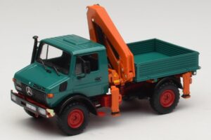 Mercedes Unimog 1300 L Wywrotka z Dźwigiem Ładunkowym Minichamps 1:43 439033000 Metal