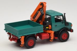 Mercedes Unimog 1300 L Wywrotka z Dźwigiem Ładunkowym Minichamps 1:43 439033000 Metal — zdjęcie 2 z 6