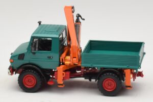 Mercedes Unimog 1300 L Wywrotka z Dźwigiem Ładunkowym Minichamps 1:43 439033000 Metal — zdjęcie 3 z 6