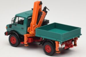 Mercedes Unimog 1300 L Wywrotka z Dźwigiem Ładunkowym Minichamps 1:43 439033000 Metal — zdjęcie 5 z 6