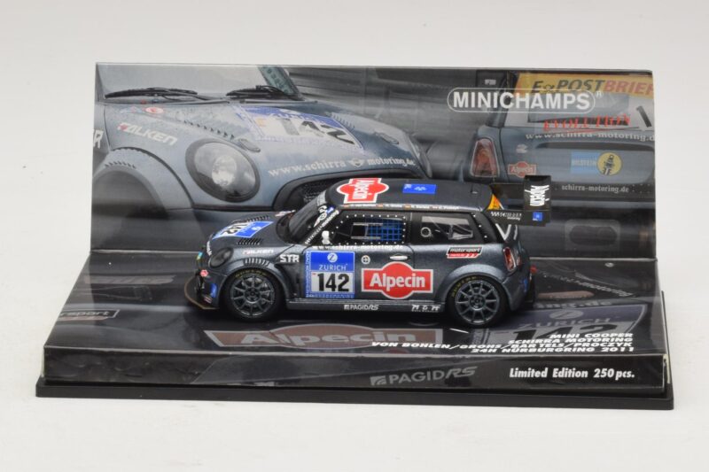 Mini Cooper #142 Von Bohlen / F. Grohs Schirra Motorsport Nurburgring 24 Hours 2011 Minichamps 1:43 43112142 Metal