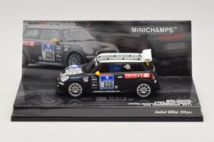Mini Cooper Dörr Motorsport #139 Hahn / Holoch 24 Hours of Nürburgring 2011 Minichamps 1:43 Mini Cooper Dörr Motorsport #139 Hahn / Holoch 24 Hours of Nürburgring 2011 Minichamps 1:43 437112139 Metal