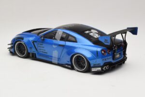 Nissan GT-R R35 Liberty Walk Work T2 Niebieski Metalik Solido 1:18 S1805801 Metal — zdjęcie 5 z 6