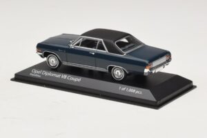 Opel Diplomat A V8 Coupe Ciemnoniebieski Minichamps 1:43 400048021 Metal — zdjęcie 3 z 4