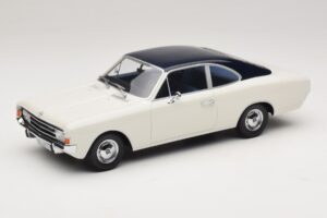 Opel Rekord C Coupe Biały Niebieski Minichamps 1:18 107047021 Żywica