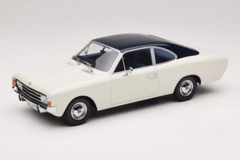 Opel Rekord C Coupe Biały Niebieski Minichamps 1:18 107047021 Żywica