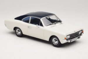Opel Rekord C Coupe Biały Niebieski Minichamps 1:18 107047021 Żywica — zdjęcie 4 z 6