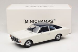 Opel Rekord C Coupe Biały Niebieski Minichamps 1:18 107047021 Żywica — zdjęcie 6 z 6