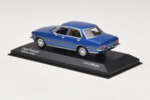 Opel Rekord D Niebieski Metalik Minichamps 1:43 400044002 Metal — zdjęcie 3 z 4