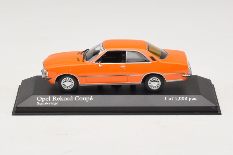 Opel Rekord D Coupe Pomarańczowy Minichamps 1:43 400044024 Metal