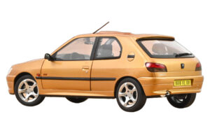 Peugeot 306 S16 Blaze Yellow Norev 1:18 184940 Metal — zdjęcie 3 z 3
