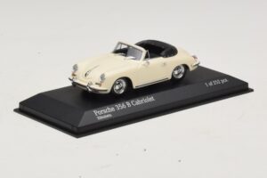 Porsche 356 B Kabriolet Biel Kości Słoniowej Minichamps 1:43 400064332 Metal — zdjęcie 2 z 4