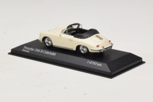 Porsche 356 B Kabriolet Biel Kości Słoniowej Minichamps 1:43 400064332 Metal — zdjęcie 3 z 4