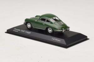 Porsche 356C Ciemnozielony Minichamps 1:43 430062329 Metal — zdjęcie 3 z 4
