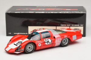 Porsche 906 LH Squadra Tartaruga #40 D. Spoerry / R. Steinemann 12 Hours of Sebring 1967 Minichamps 1:18 100676140 Metal — zdjęcie 8 z 8