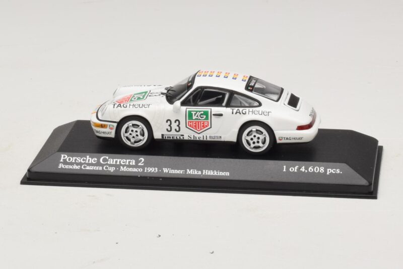 Porsche 911 964 Carrera 2 #33 M. Hakkinen Monaco Carrera Cup Winner 1993 Minichamps 1:43 430936033 Metal