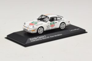 Porsche 911 964 Carrera 2 #33 M. Hakkinen Monaco Carrera Cup Winner 1993 Minichamps 1:43 430936033 Metal — zdjęcie 2 z 4
