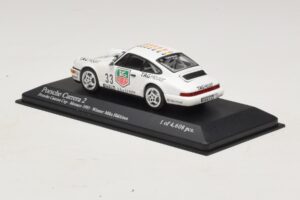 Porsche 911 964 Carrera 2 #33 M. Hakkinen Monaco Carrera Cup Winner 1993 Minichamps 1:43 430936033 Metal — zdjęcie 3 z 4