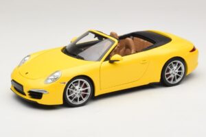 Porsche 911 991 Carrera S Kabriolet Żółty Minichamps 1:18 100061031 Metal