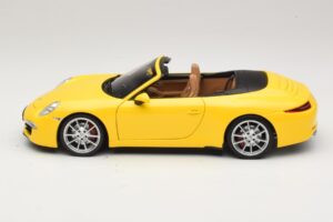 Porsche 911 991 Carrera S Kabriolet Żółty Minichamps 1:18 100061031 Metal — zdjęcie 4 z 8