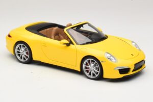 Porsche 911 991 Carrera S Kabriolet Żółty Minichamps 1:18 100061031 Metal — zdjęcie 6 z 8