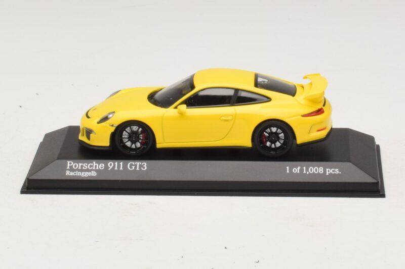 Porsche 911 991 GT3 Żółty Minichamps 1:43 Porsche 911 991 GT3 Żółty Minichamps 1:43 410062021 Metal
