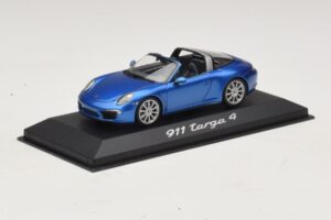 Porsche 911 991 Targa Niebieski Metalik Minichamps 1:43 WAP0200350E Metal — zdjęcie 2 z 4