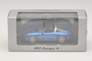 Porsche 911 991 Targa Niebieski Metalik Minichamps 1:43 WAP0200350E Metal — zdjęcie 4 z 4
