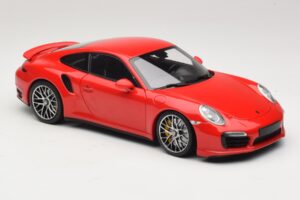 Porsche 911 991 Turbo S Czerwony Minichamps 1:18 110062320 Metal — zdjęcie 6 z 8