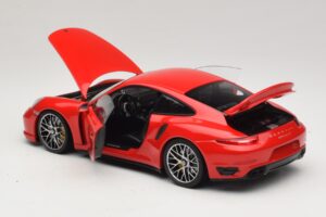 Porsche 911 991 Turbo S Czerwony Minichamps 1:18 110062320 Metal — zdjęcie 5 z 8