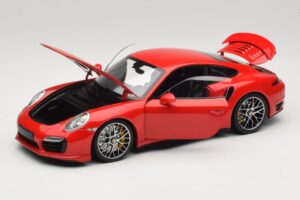 Porsche 911 991 Turbo S Czerwony Minichamps 1:18 110062320 Metal — zdjęcie 3 z 8