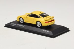 Porsche 911 993 Turbo S Żółty Minichamps 1:43 430069270 Metal — zdjęcie 3 z 4