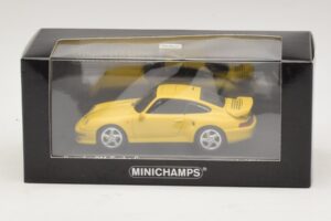Porsche 911 993 Turbo S Żółty Minichamps 1:43 430069270 Metal — zdjęcie 4 z 4