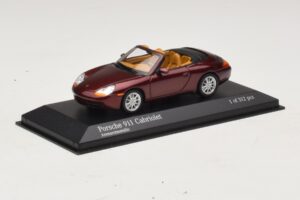 Porsche 911 996 Kabriolet Czerwony Metalik Minichamps 1:43 400061092 Metal — zdjęcie 2 z 4