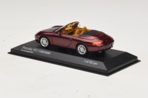 Porsche 911 996 Kabriolet Czerwony Metalik Minichamps 1:43 400061092 Metal — zdjęcie 3 z 4