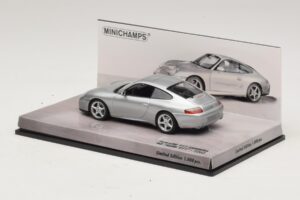 Porsche 911 996 Carrera 40. Rocznica Srebrny Minichamps 1:43 436061070 Metal — zdjęcie 3 z 5