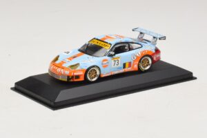 Porsche 911 996 GT3 RSR Gulf #73 Lefort / Lambert 1000km Spa 2005 Minichamps 1:43 400056473-P1 Metal — zdjęcie 2 z 4
