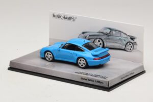 Porsche 911 996 Turbo S 3.6 Edycja Rocznicowa Niebieski Minichamps 1:43 436069270 Metal — zdjęcie 3 z 5