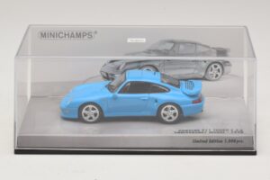 Porsche 911 996 Turbo S 3.6 Edycja Rocznicowa Niebieski Minichamps 1:43 436069270 Metal — zdjęcie 4 z 5